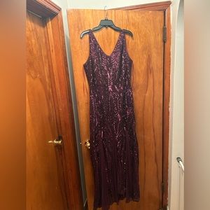 Beautiful plus size sequined evening gown